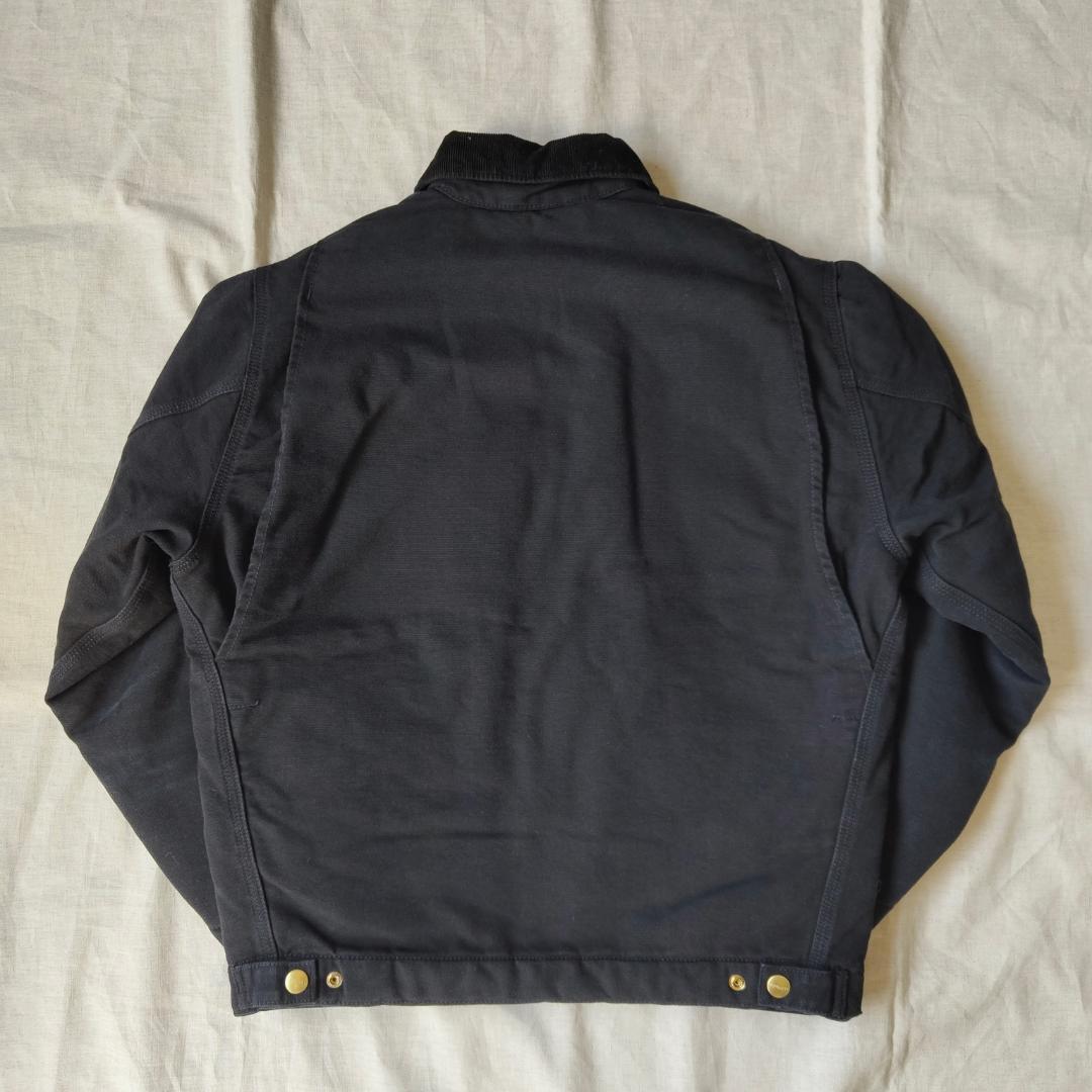 未使用 カーハート OGデトロイトジャケット ブラック エイジドキャンバス XS