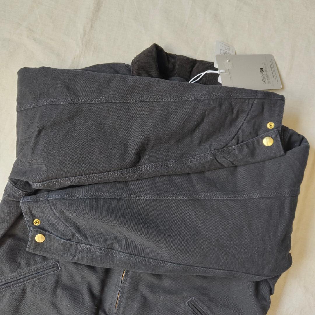 未使用 カーハート OGデトロイトジャケット ブラック エイジドキャンバス XS