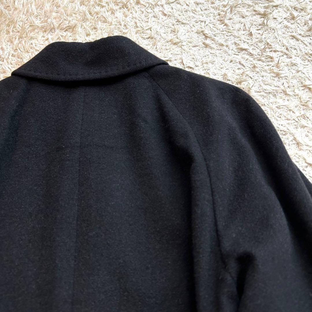 極美品✨️BURBERRY カシミヤ100% 比翼 ステンカラーコート ショート