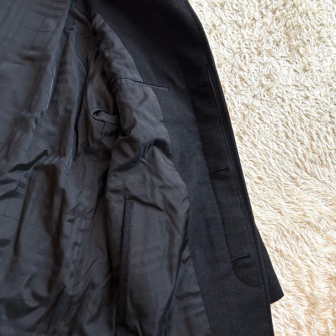 極美品✨️BURBERRY カシミヤ100% 比翼 ステンカラーコート ショート