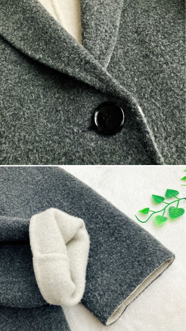 セオリーリュクス★ダブルフェイス チェスターコート AKIK ウール バイカラー