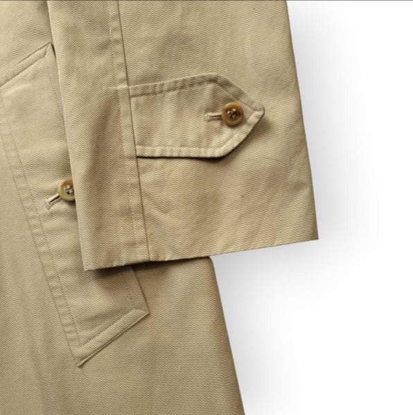 美品【バーバリー】Lサイズ　ステンカラーコート　ノバチェック　ベージュ
