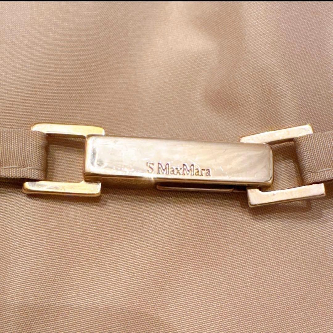 S Max MARA 中綿コート　ロングコート ゴールド金具　ベージュ38