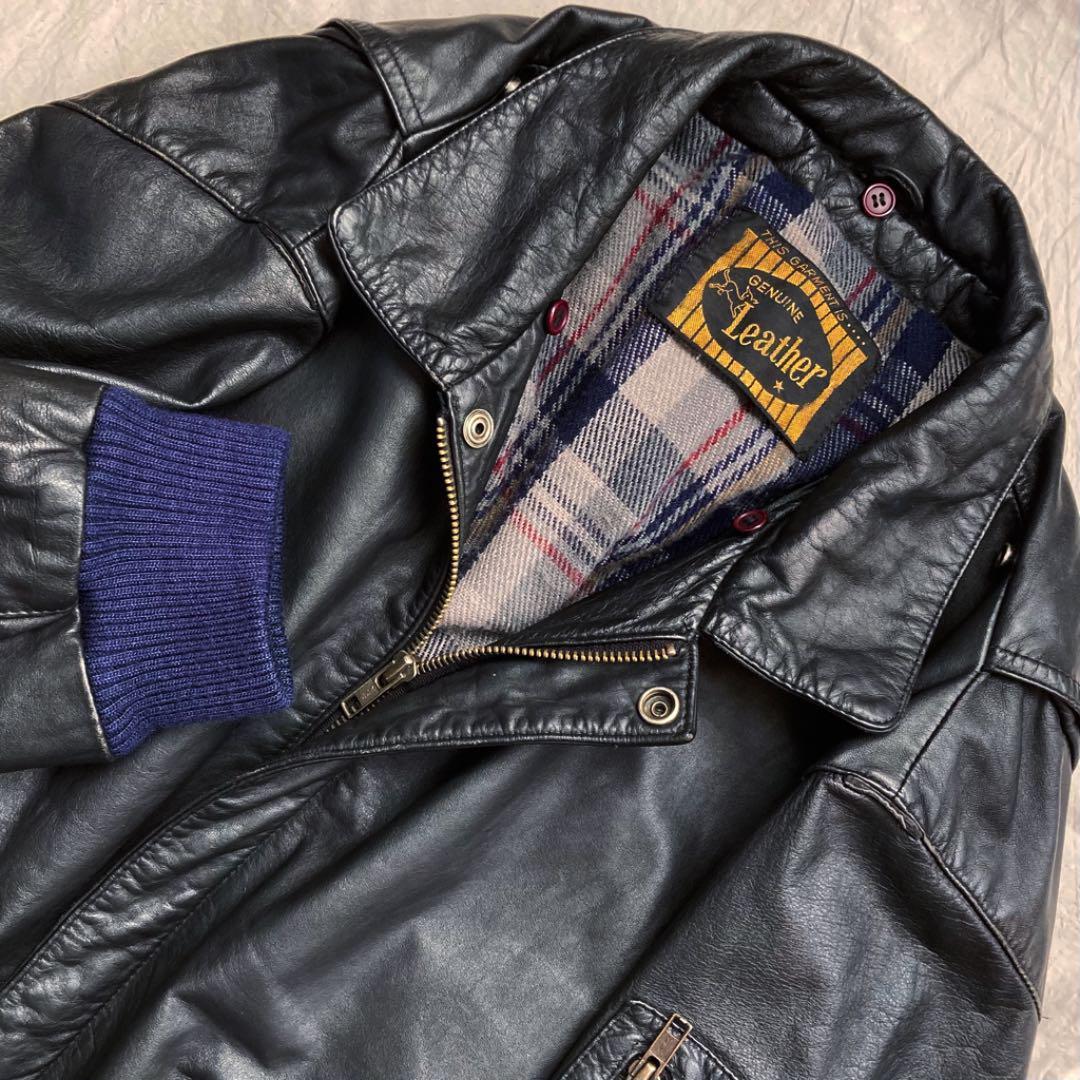専用　80s A-2タイプ 牛本革レザーフライトジャケット　ビンテージ　レア