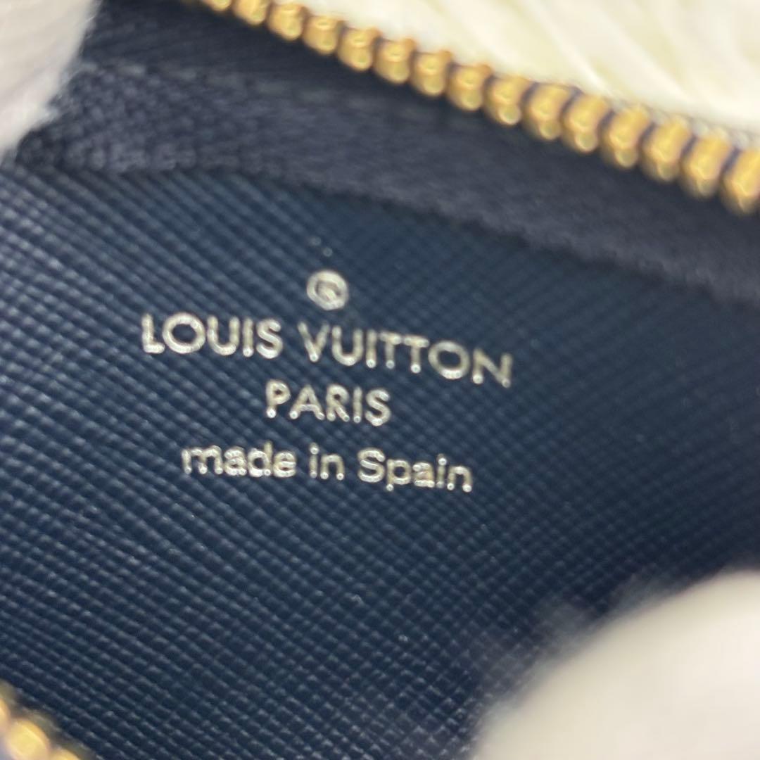 ルイヴィトン モノグラムミニ ポシェット クレ ケース ネイビー