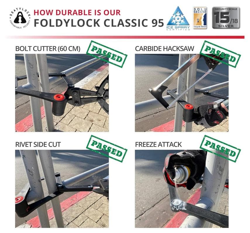 SEATYLOCK　FOLDYLOCK CLASSIC ブラック　自転車ロック