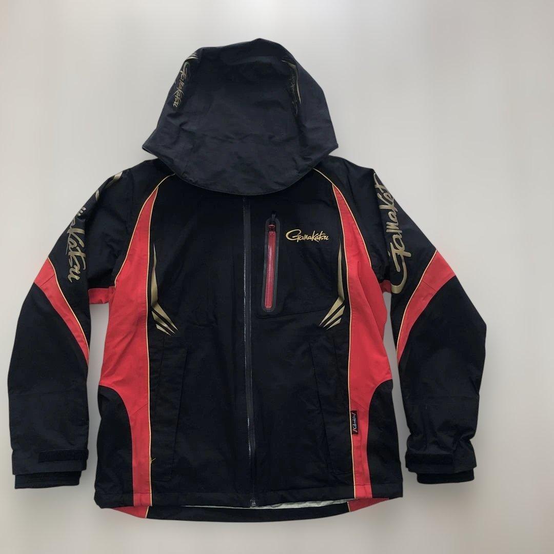 Gamakatsu フィッシングジャケット 黒/赤