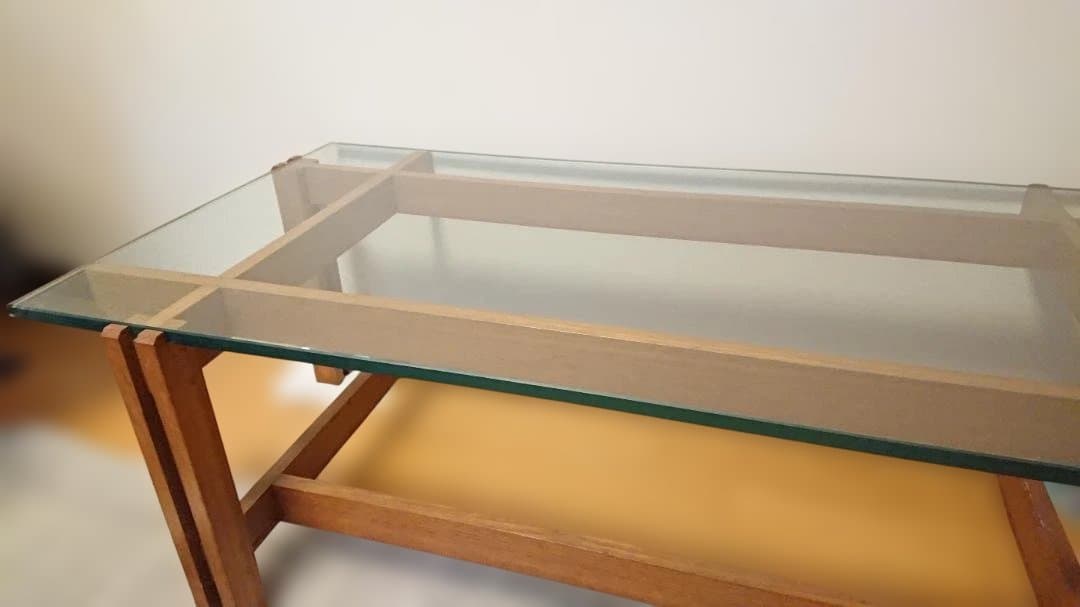 応接室・高級リビング用　ガラス　センターテーブル　（サイドテーブルは別売）