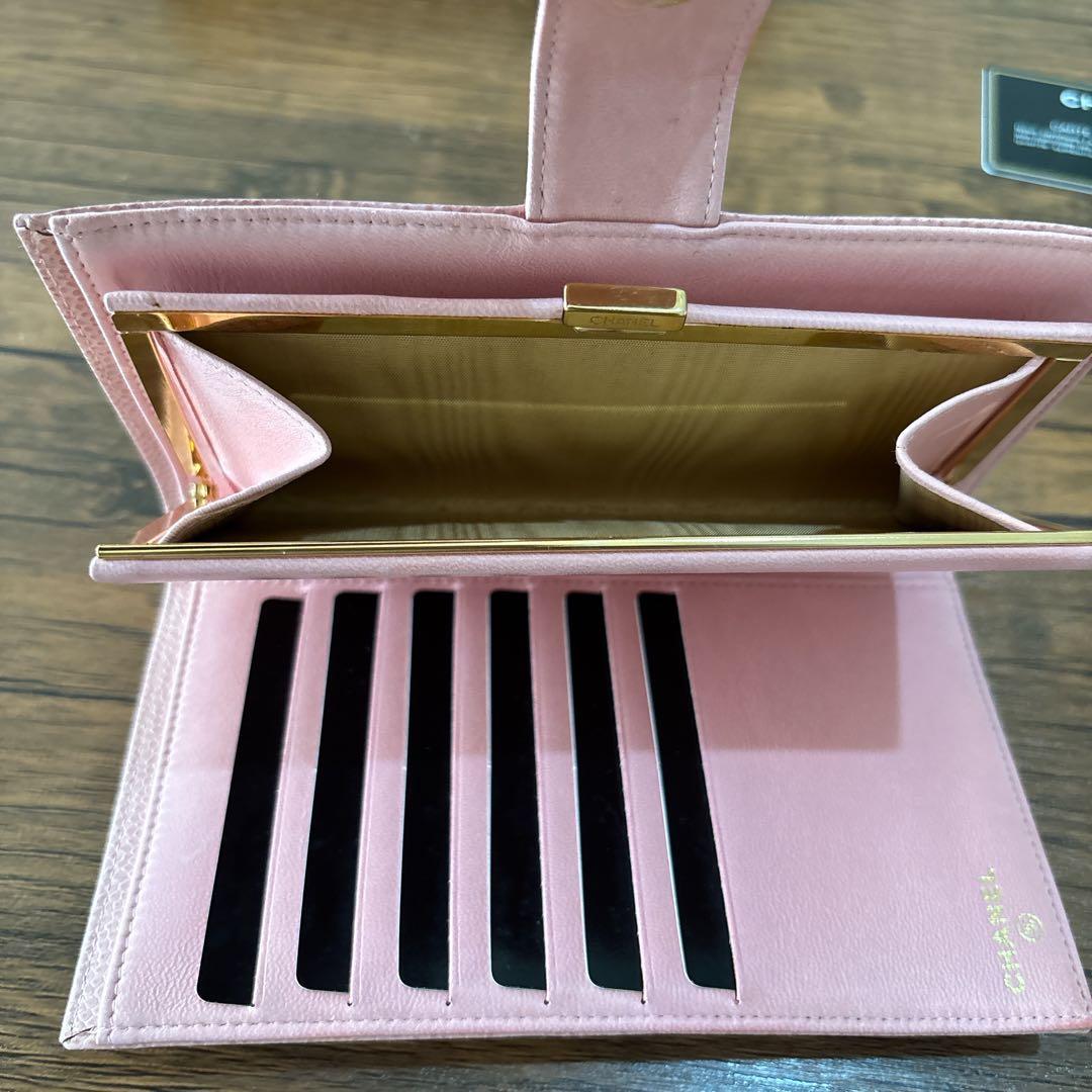 CHANEL シャネル ココマーク 財布 ピンク ギャランティカード 未使用品