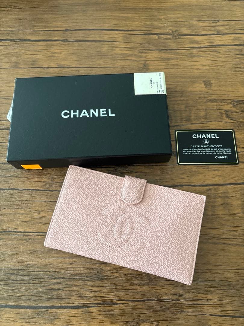 CHANEL シャネル ココマーク 財布 ピンク ギャランティカード 未使用品