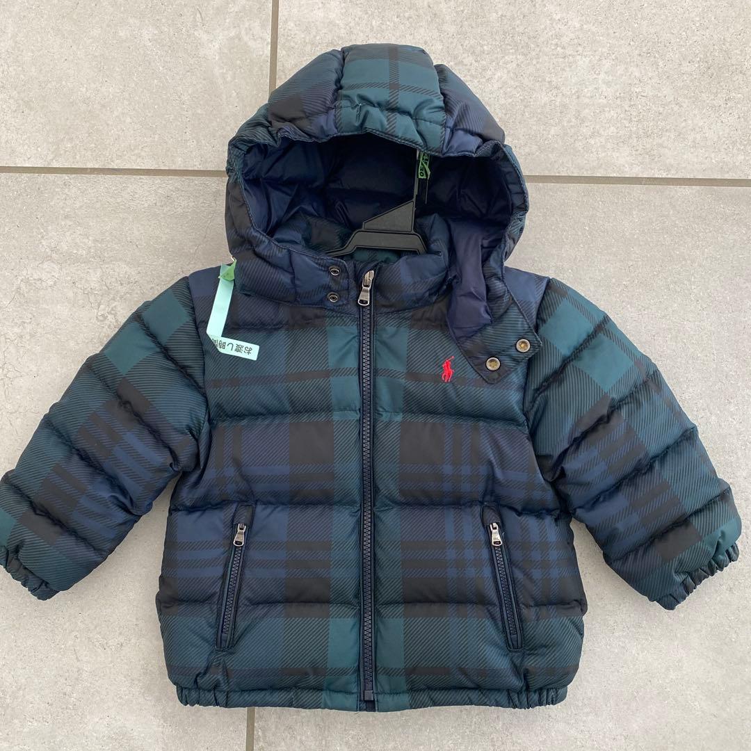 美品✨ポロ　ラルフローレン　キッズ　ダウンコート　チェック