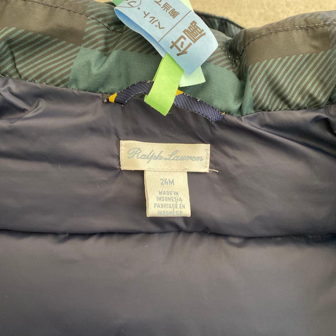 美品✨ポロ　ラルフローレン　キッズ　ダウンコート　チェック