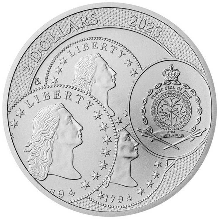 【銀貨】ニウエ 2023 2ドル 純銀1オンス 発行枚数5000枚 0831