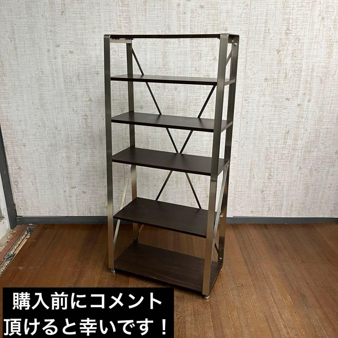 【アンティーク】アイアンフレーム 木製天板 シェルフ 飾り棚 インダストリアル