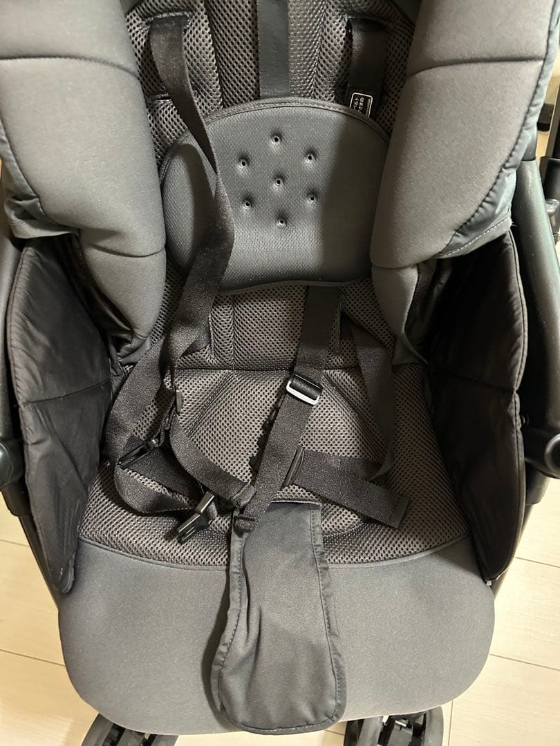 【超美品！】Aprica カルーンエアー 延長ハンドル付 グレー アニマル柄