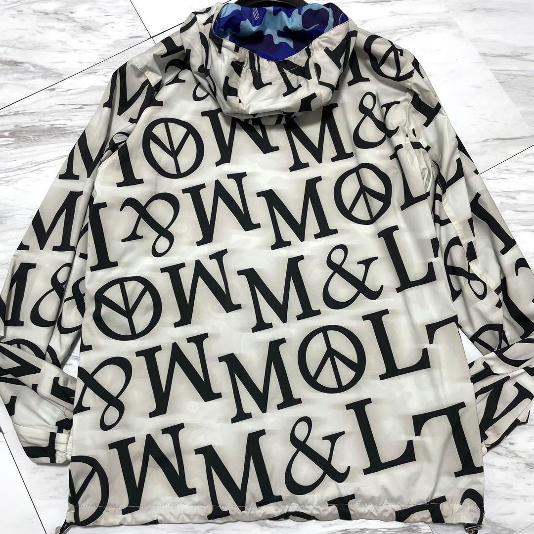 極美品 XL相当⭐️マークアンドロナ リバーシブル ナイロンジャケット 総柄