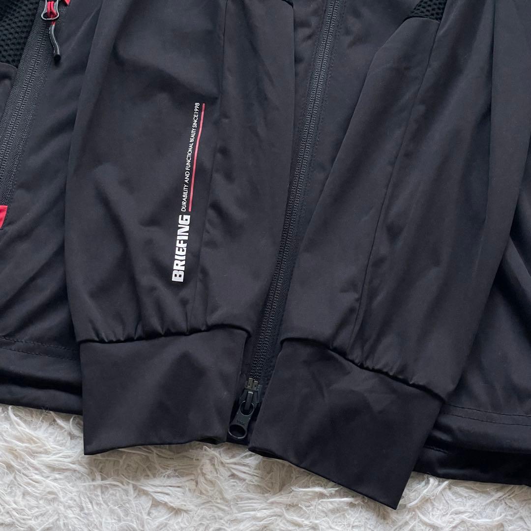 美品 BRIEFING 近年モデル ウィンドジャケット 4WAYストレッチ 黒