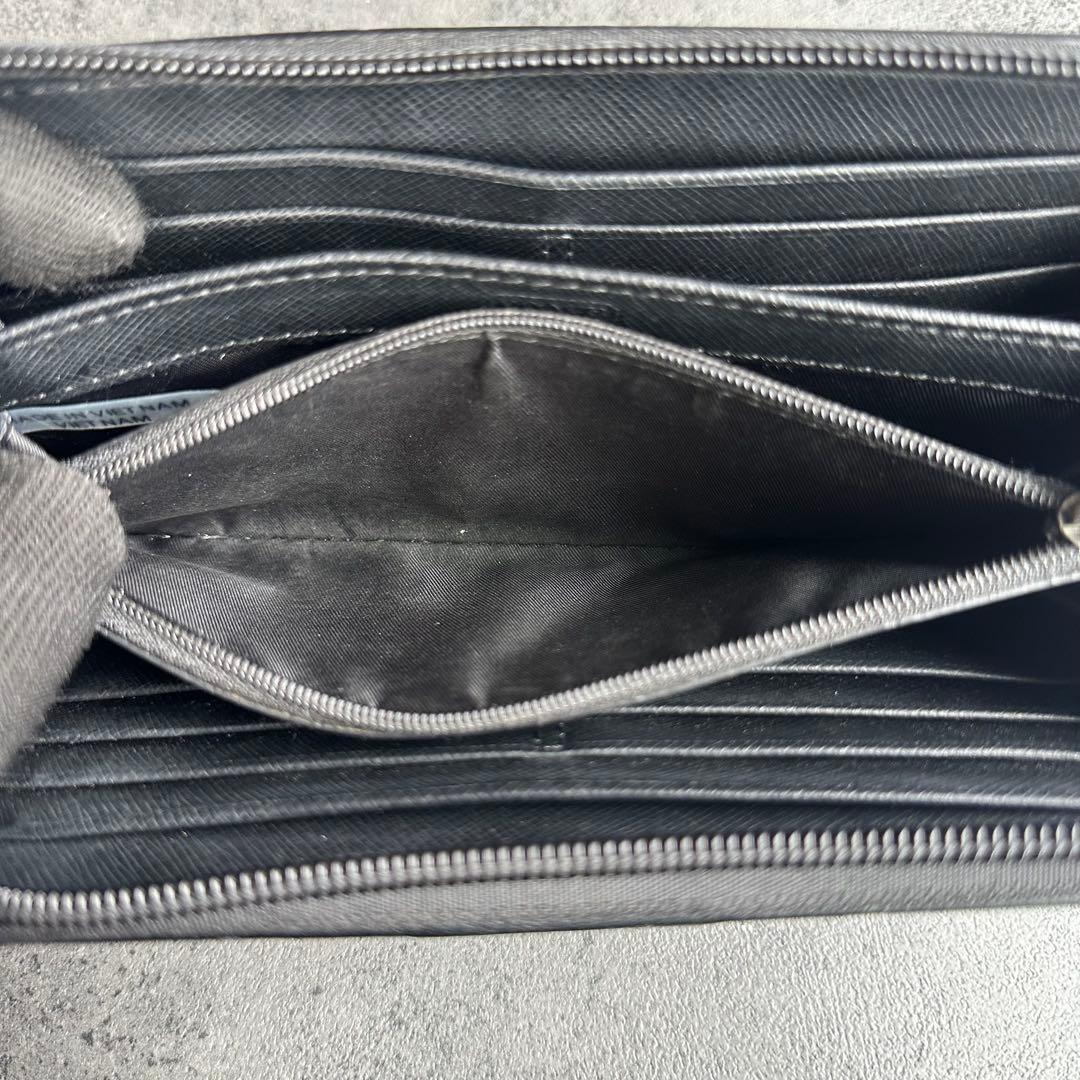 COACH ファティーグカモフラージュ柄　ラウンドジップ　長財布