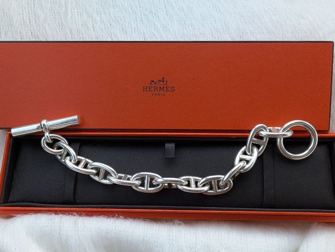 HERMES シェーヌダンクルブレスレットTGM12コマ