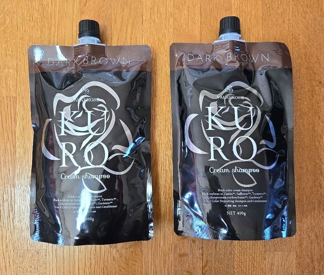 2個【新品未使用】VALANROSE★kuroクリームシャンプー★ダークブラウン