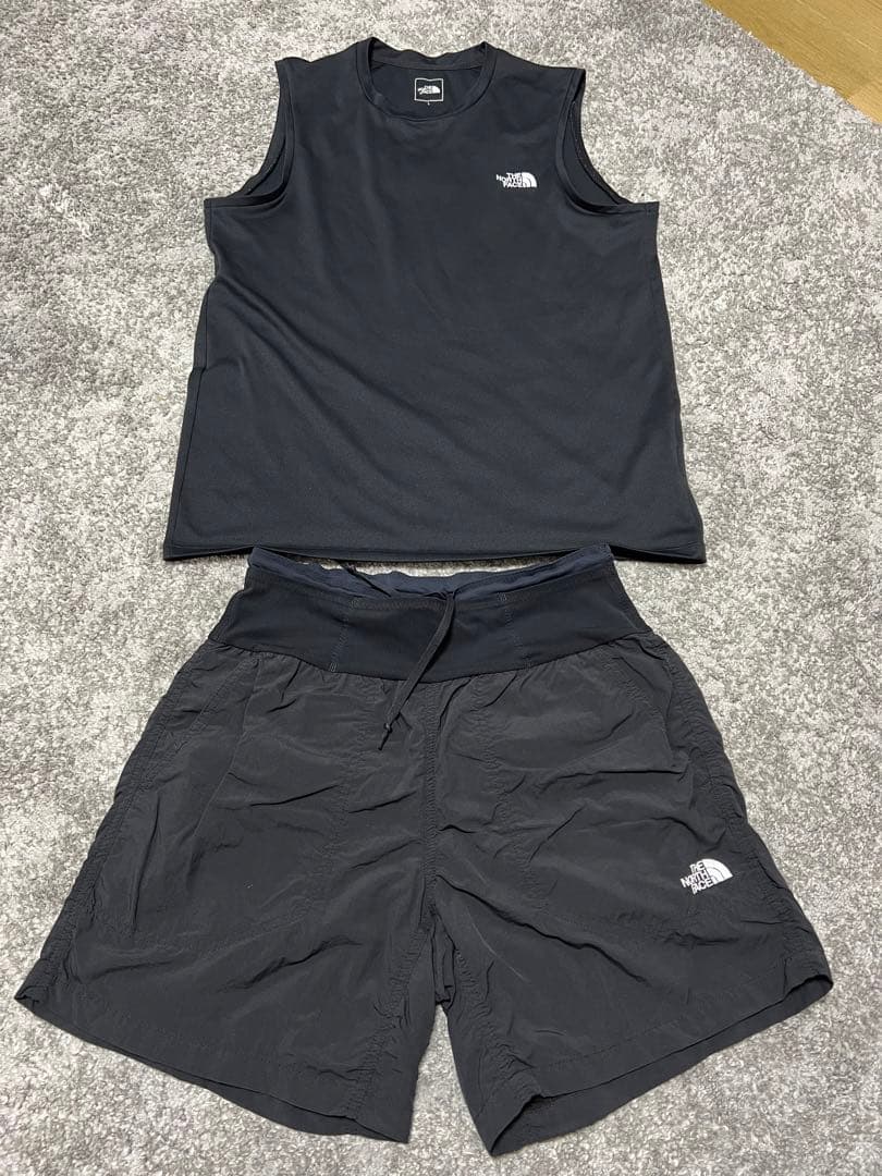 ノースフェイス　タンクトップ　ハーフパンツ　ランニング