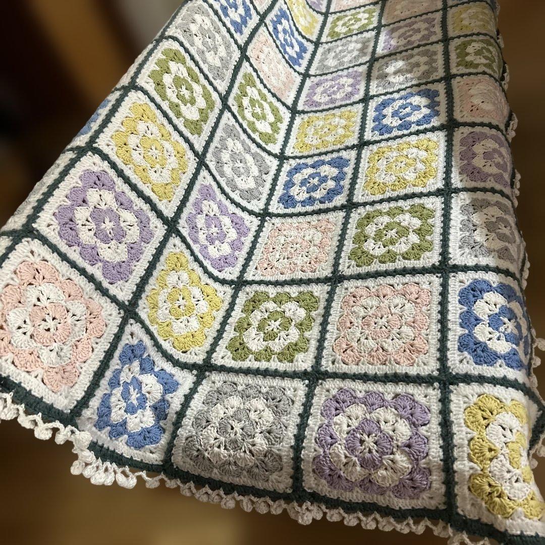 手編み　♡マルチカバー♡