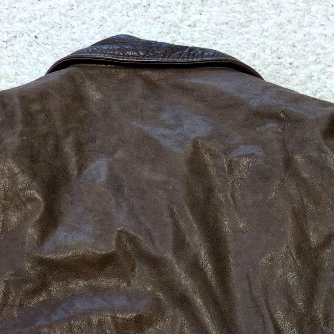 値下げ中2-2 90s古着VINTAGEレザージャケット　ライナー付き