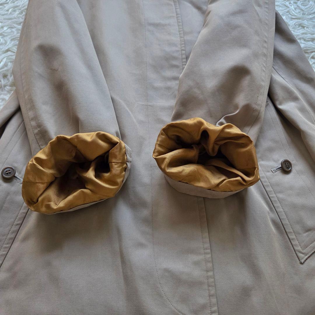 バーバリー✨ヴィンテージ　ステンカラーコート　ノバチェック　定番　玉虫色　 L