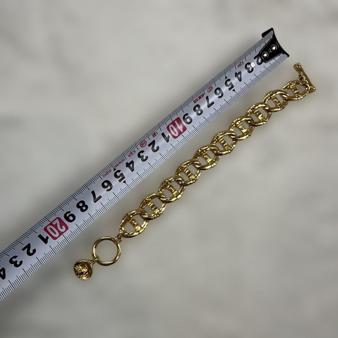 FENDIフェンディ　希少デザイン　ゴールドブレスレット　美品