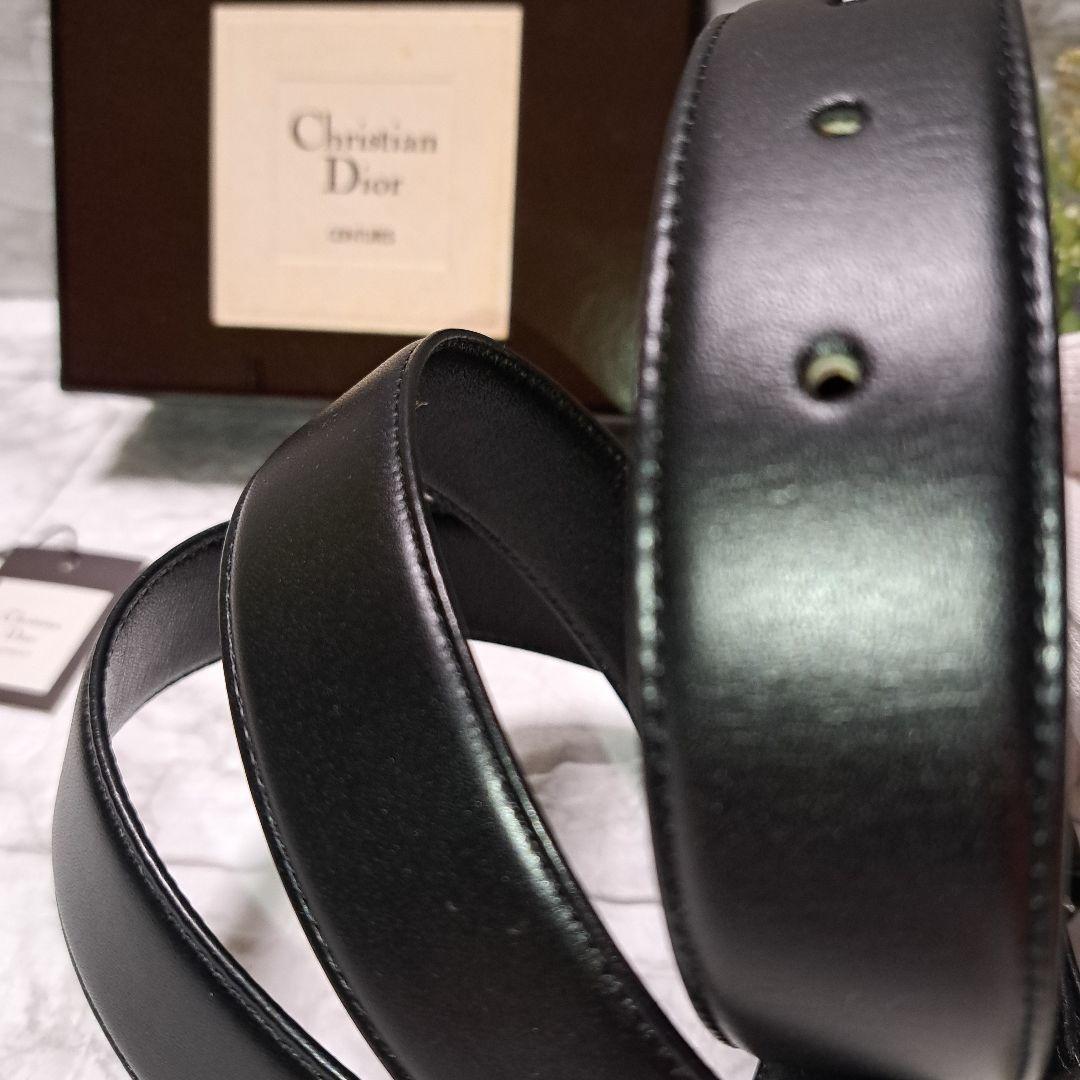 ✨️新品未使用✨️Christian Dior ディオール黒 ベルト専用 箱付