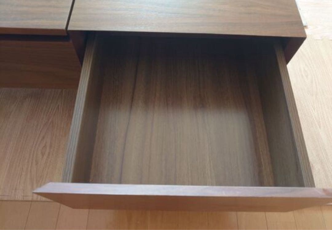 ニトリ　昇降リビングテーブル（Nヒバリ120MBR）ブラウン 天板リフトアップ