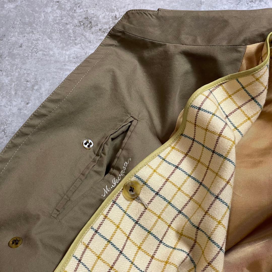 【美品 英国製】Aquascutum シングルトレンチコート マキシ丈
