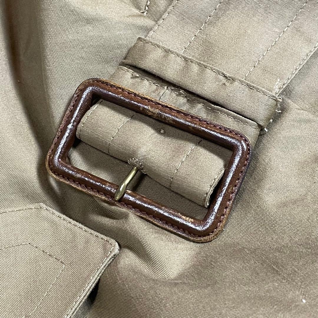 【美品 英国製】Aquascutum シングルトレンチコート マキシ丈