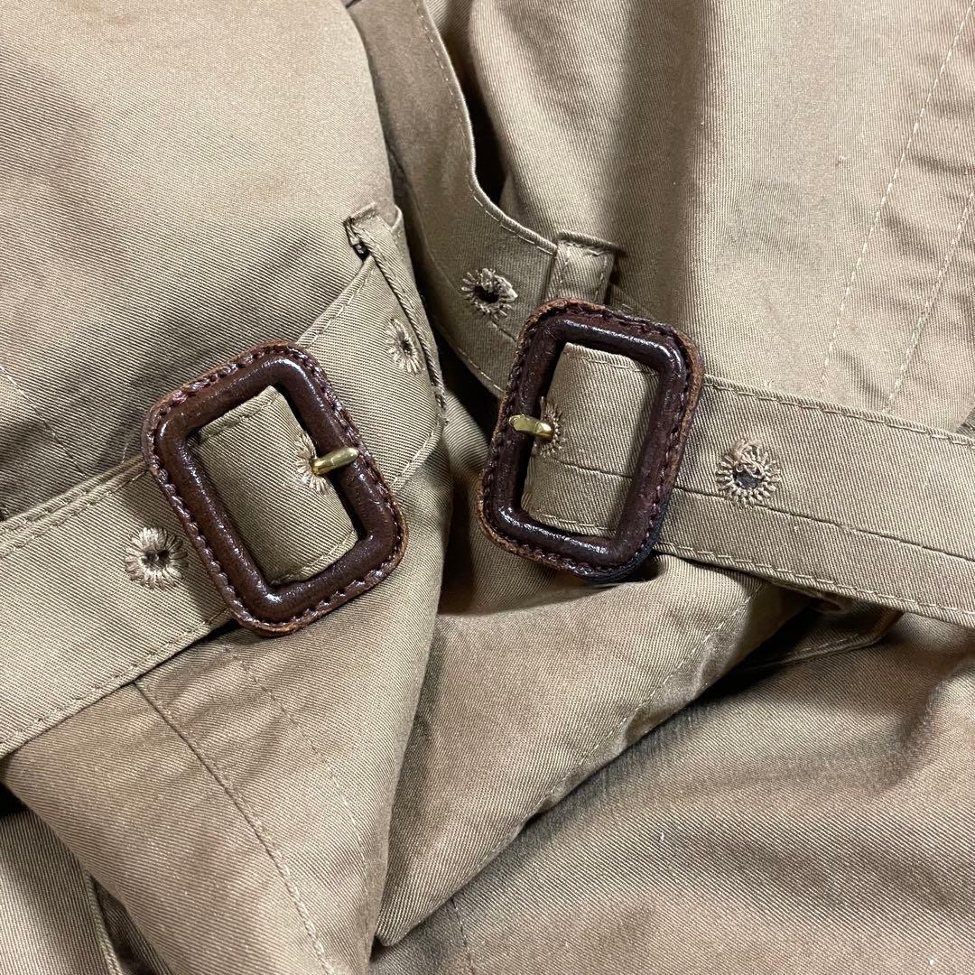 【美品 英国製】Aquascutum シングルトレンチコート マキシ丈