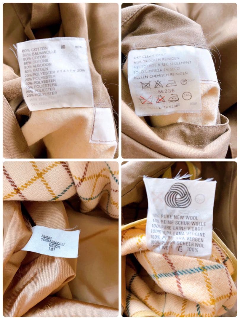 【美品 英国製】Aquascutum シングルトレンチコート マキシ丈