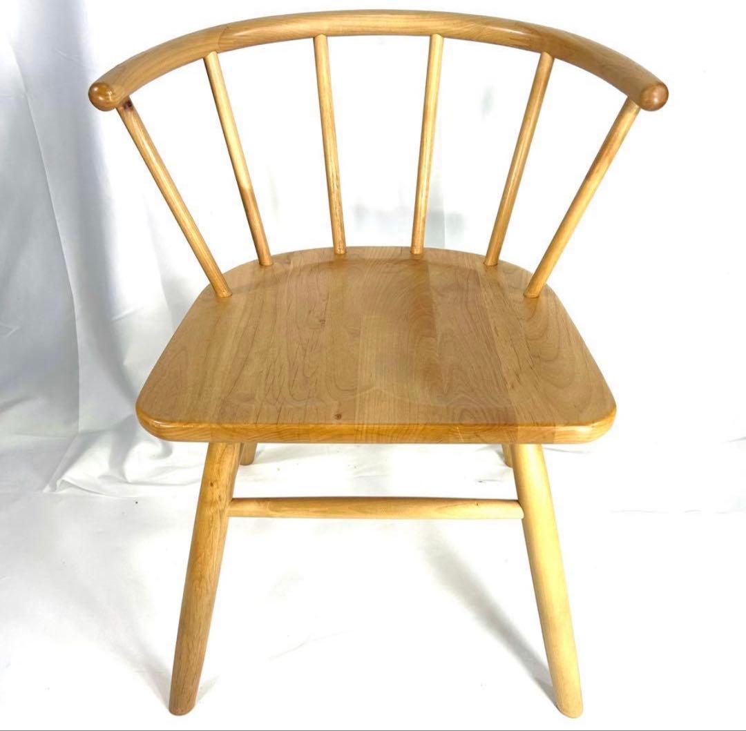 【送料無料】MUJI 無印良品 オークアームチェア・丸脚　ダイニングチェア