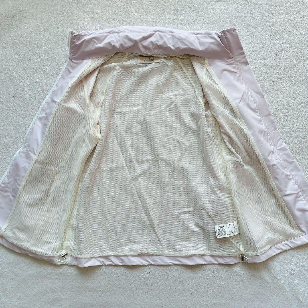 未使用級　アダバット　レインウエア　パンツ　フード　半袖　長袖　収納　パープル