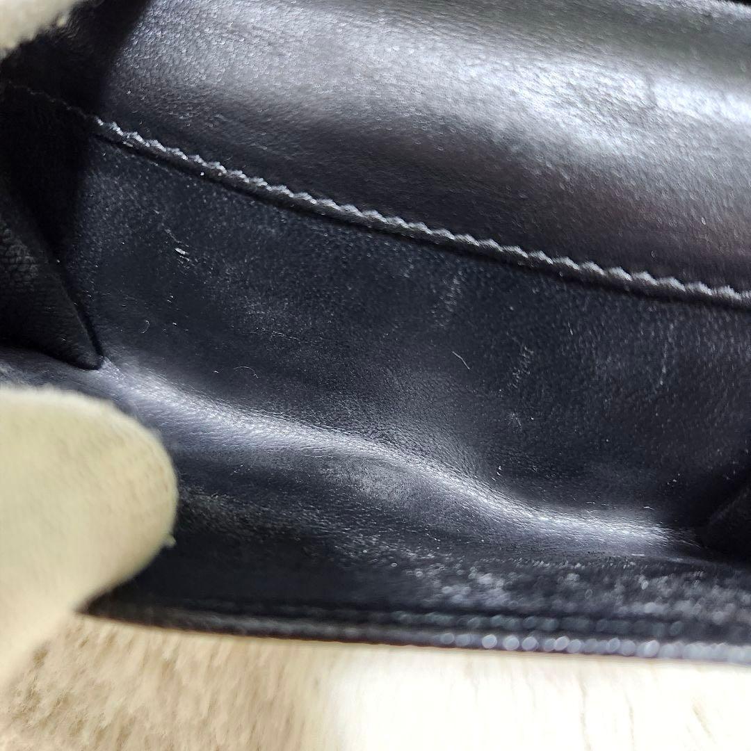 ✨極美品　付属品完備✨ブルガリ　二つ折り　ロゴクリップ　レザー　ブラック