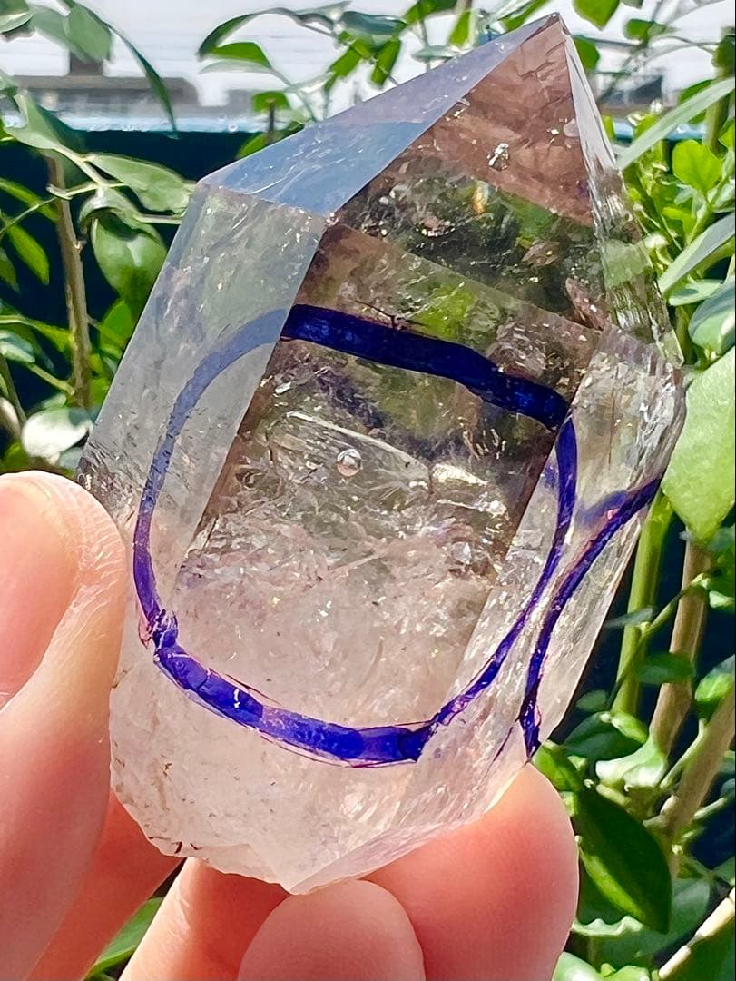 虹入り水入り　パキスタン産　エレスチャルクォーツ　原石水晶　天然石パワーストーン