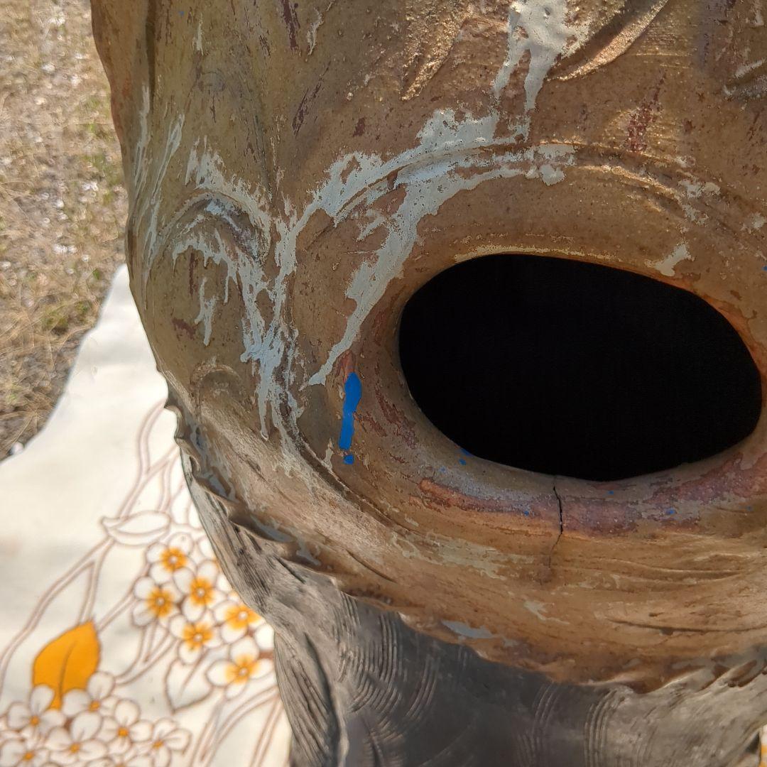 昭和レトロ 信楽焼 たぬき 置物 インテリア 傘立て 店舗 什器 ショップ