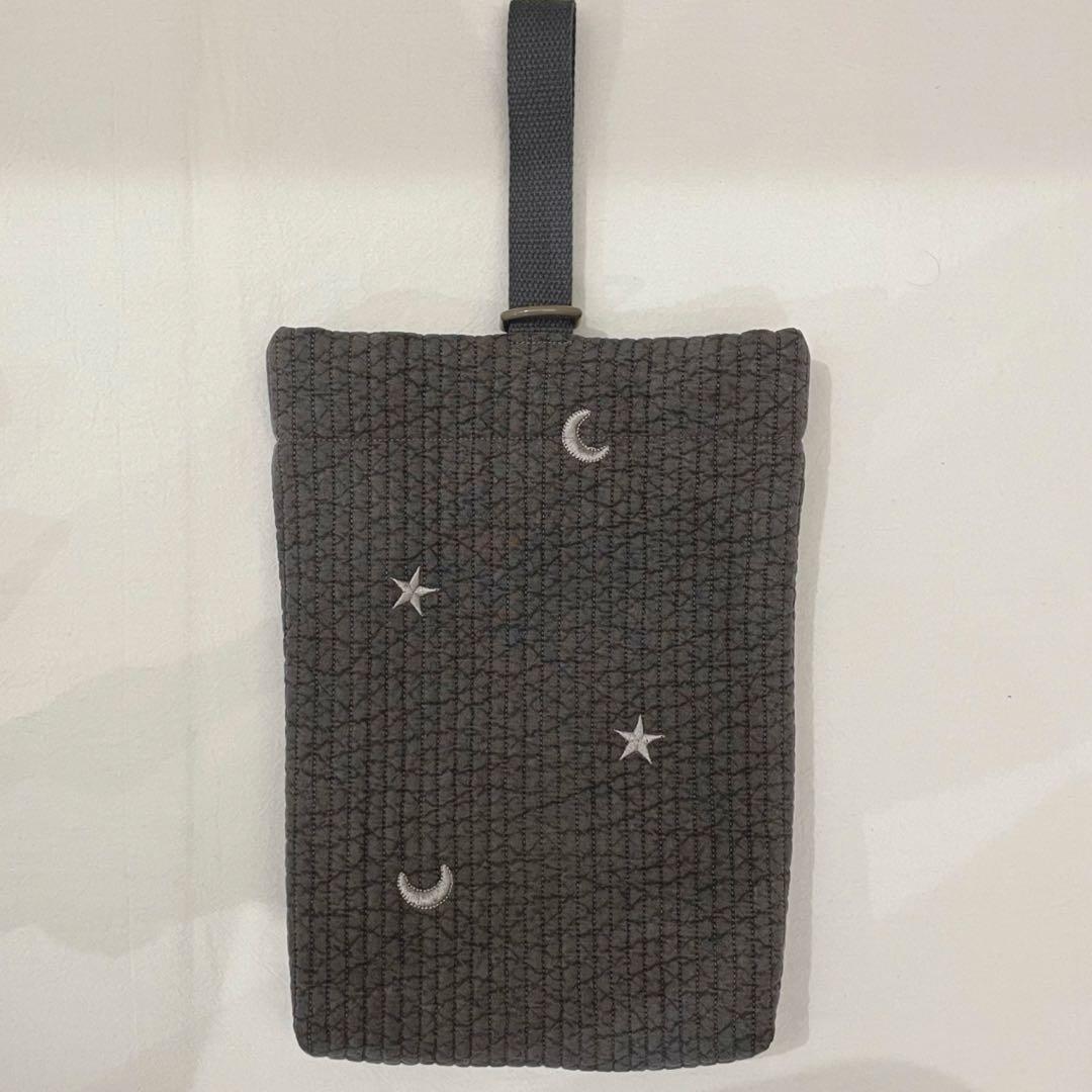 オーダーページ　入園入学セット☆ヌビ生地　3点セット　ムーンスター　ダークグレー