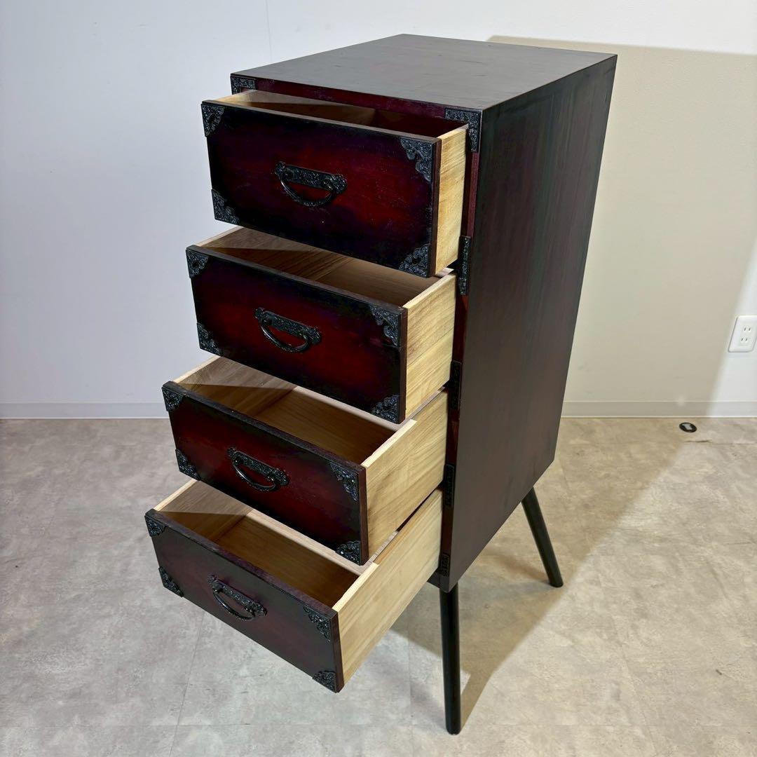 筑後民芸　民芸家具　リメイク家具　脚付棚　和家具　時代家具　和モダン