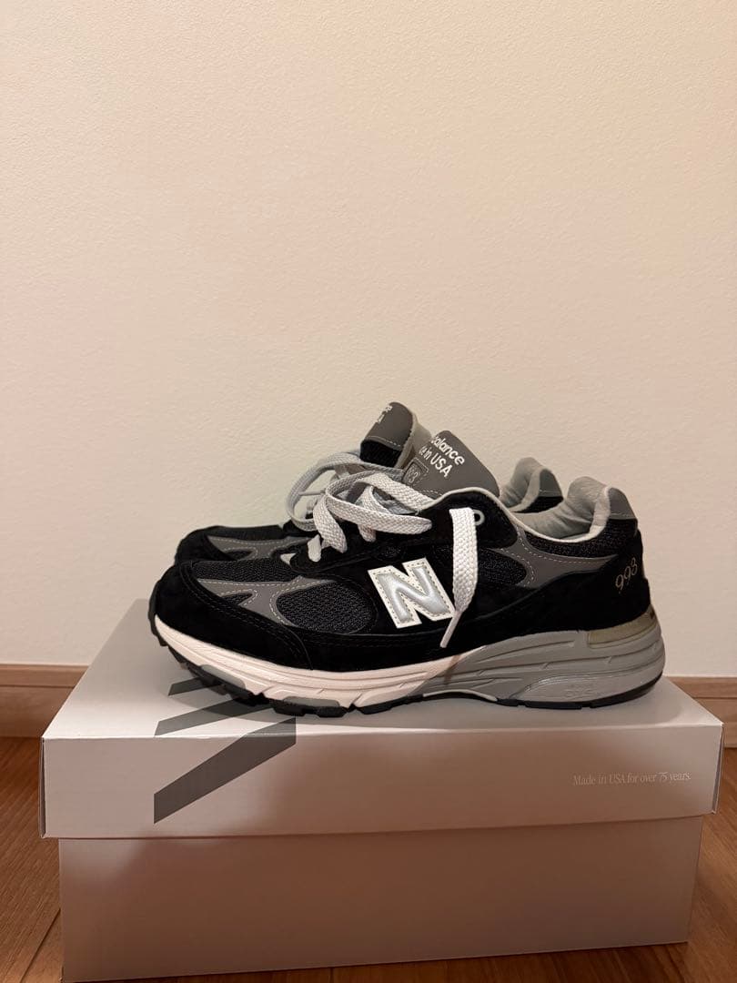 新品同様New Balance 993 26.0cm ブラック/グレー