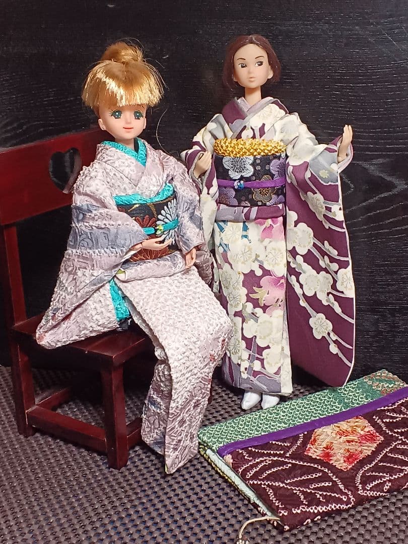 おまとめ　ジェニーちゃん、モモコドールの着物、ブックカバー
