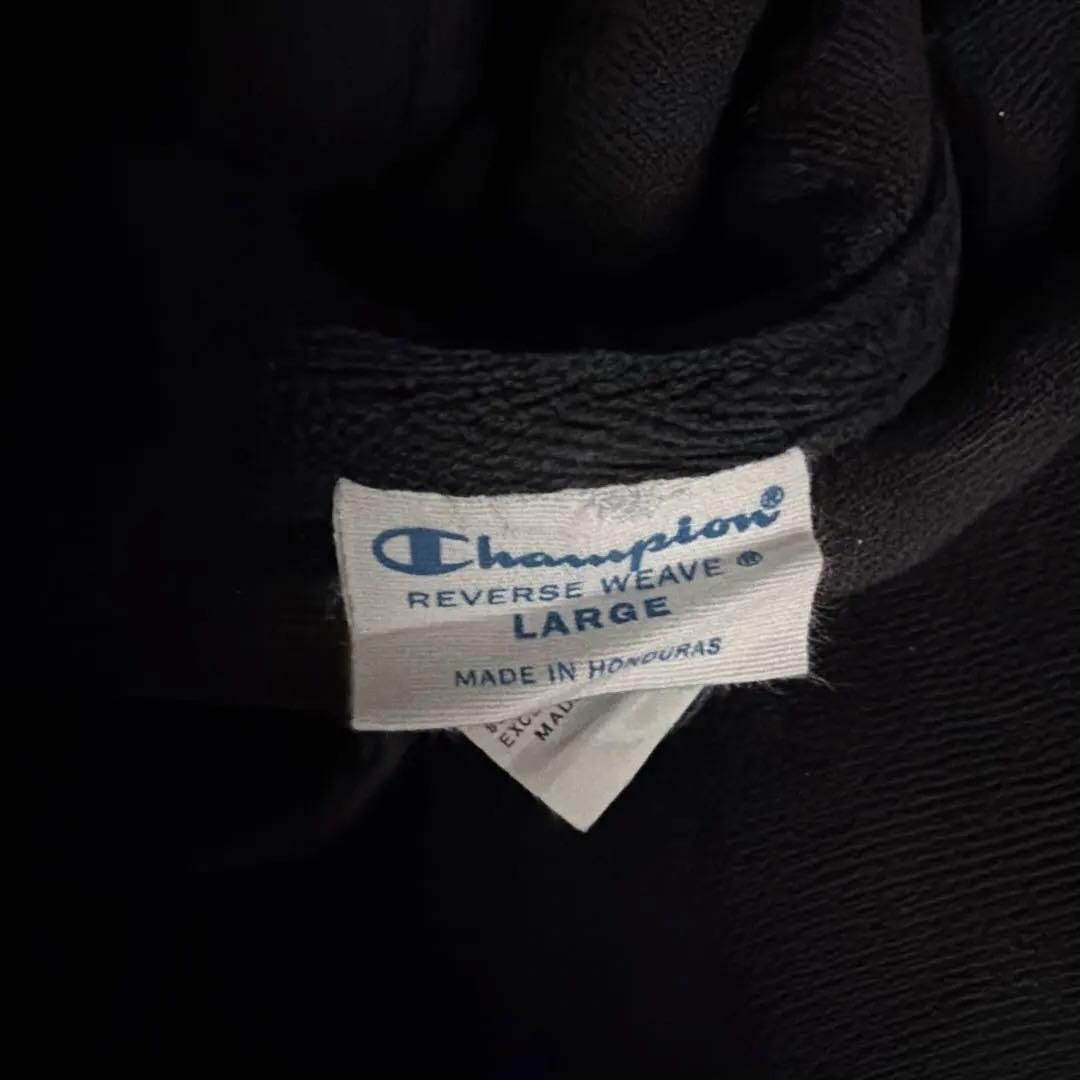 champion パーカー リバースウィーブ ブラック L