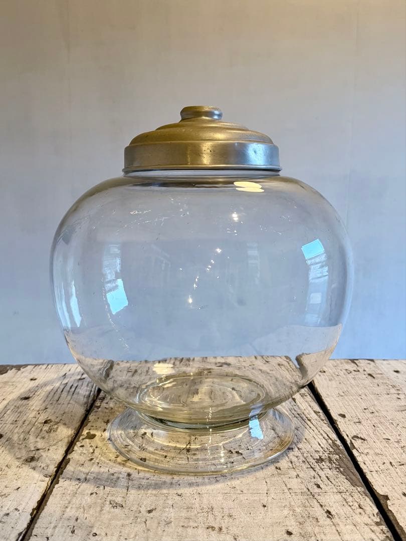 地球瓶 蓋付 ガラス瓶 駄菓子屋 昭和レトロ