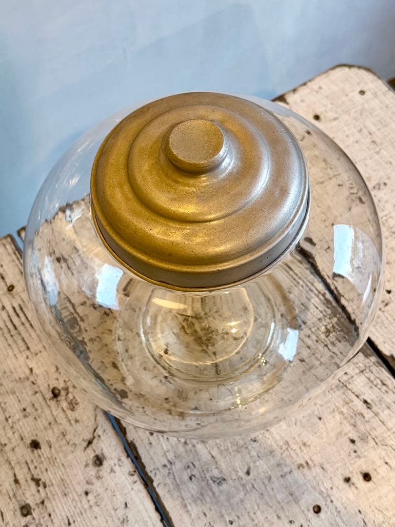 地球瓶 蓋付 ガラス瓶 駄菓子屋 昭和レトロ