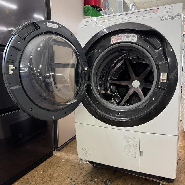 地域限定送料無料　美品 パナソニック ドラム式洗濯乾燥機 NA-VX800BL