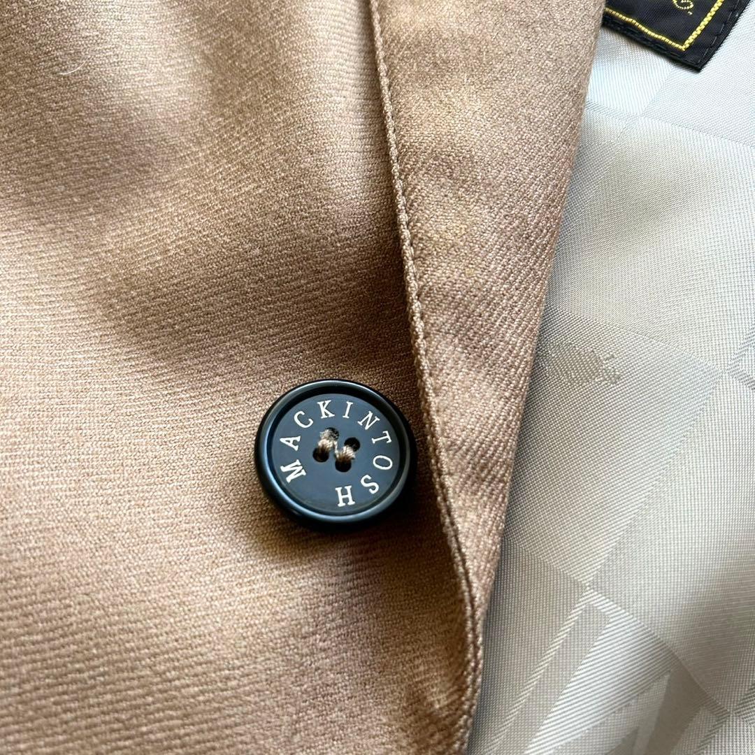 マッキントッシュロンドン　ステンカラーコート　ウール　ロロピアーナ生地　キャメル