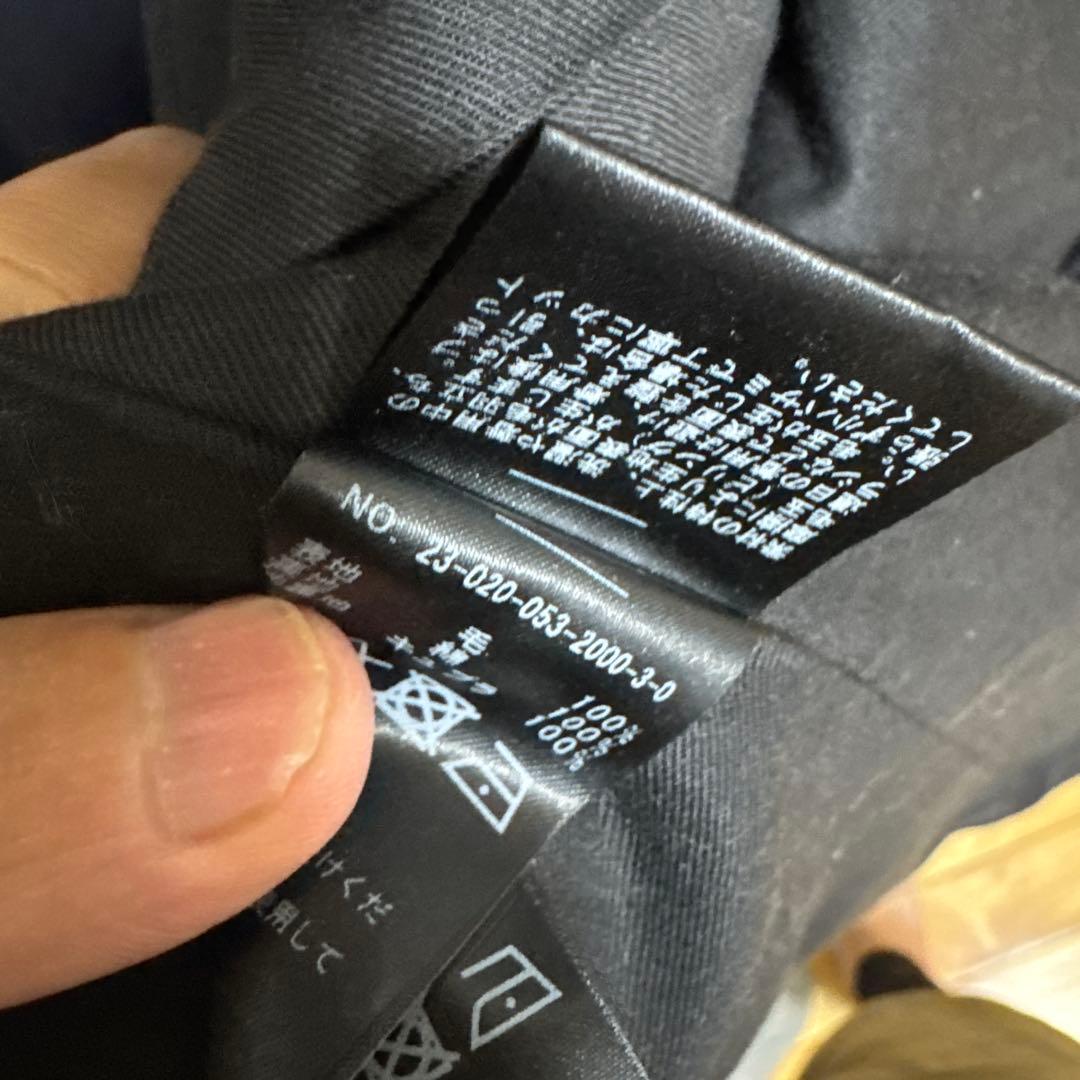 LE / エルイー　ウール　バルカラーコート 2 ネイビー　レショップ